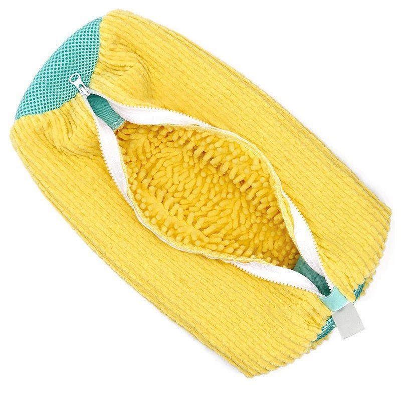 Chenille Shoe Washing Bag